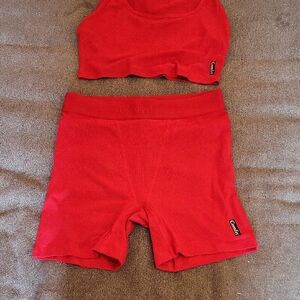 Comfie Women's Red Pajama Set